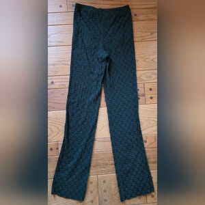 Free People Dark Green Patterned Women's Pants